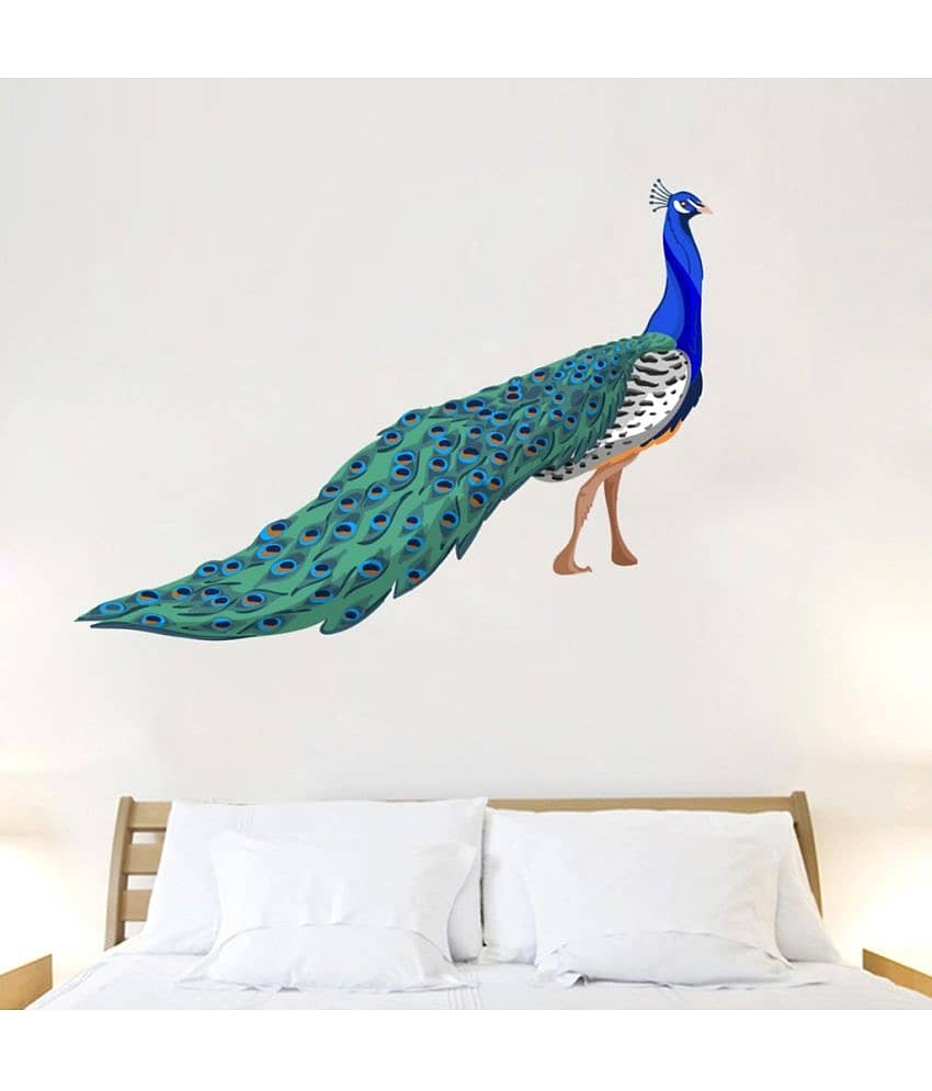 Decor Villa Peacock Vinyl Wall Stickers