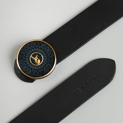 Ethan MEN'S BLACK LEATHER BELT FOR MEN