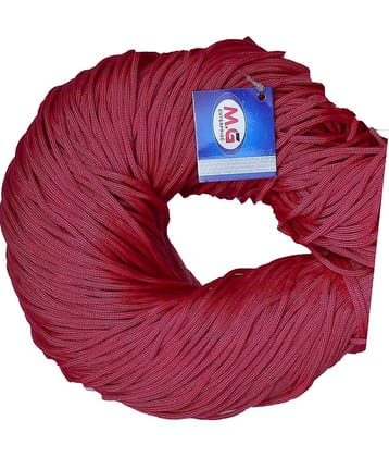 Magenta 30 mtr  Braided Cord Thread Nylon knot Rope sturdy cording- Art-ABDF