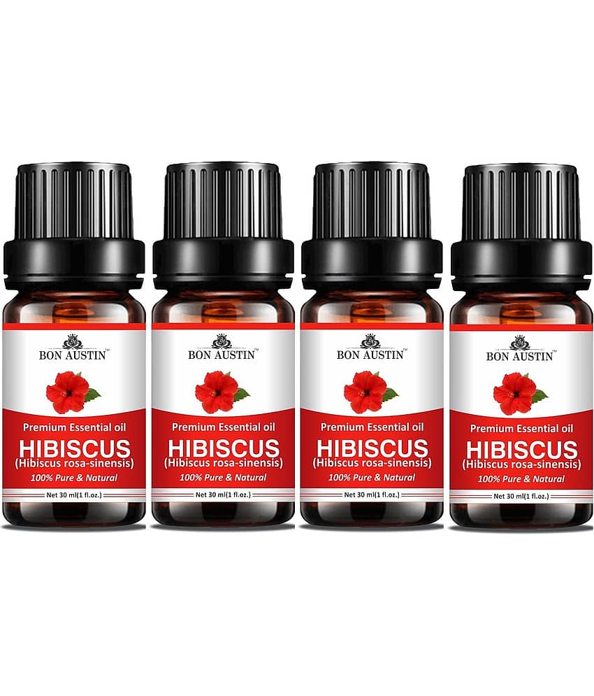 Bon Austin Hibiscus Essential Oil Aromatic 30 mL ( Pack of 4 )