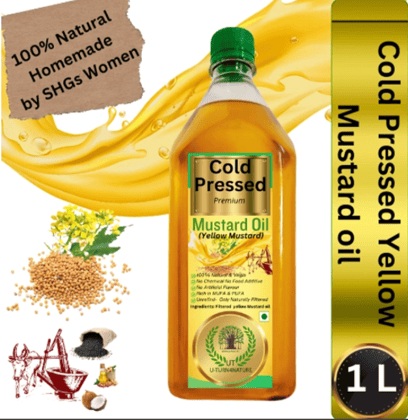 Cold-Pressed Yellow Mustard Oil, Homemade