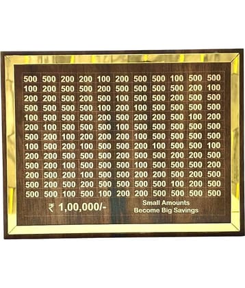 Midastra Wood Brown Piggy Bank ( Pack of 1 )