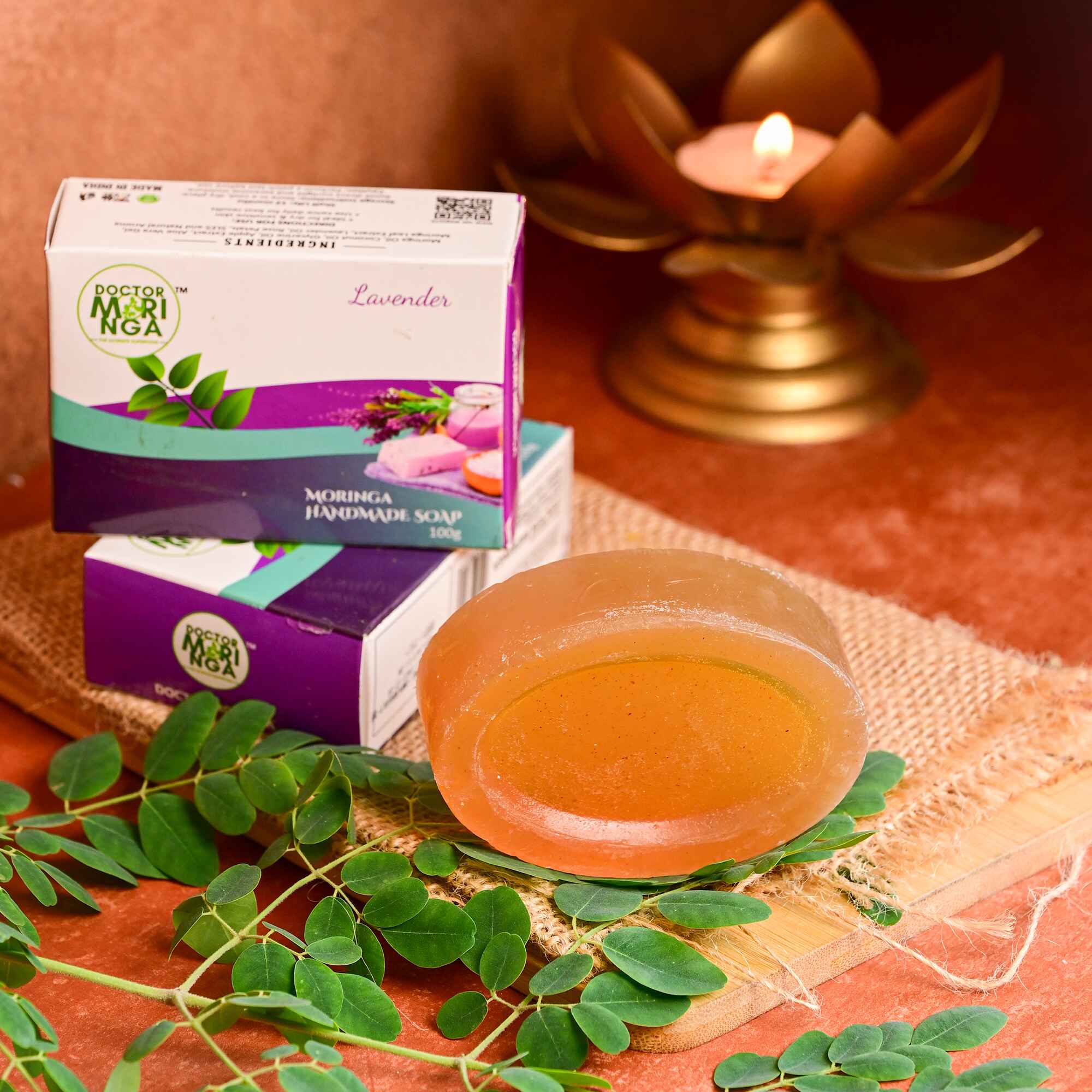MORINGA HANDMADE LAVENDER SOAP (COMBO PACK OF 4)