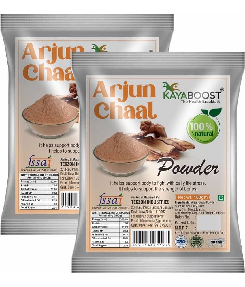 KAYABOOST Arjun ki Chaal Powder, Arjuna Bark, Arjun Chal Tree Kwath, Pack of 2 (2 x 100 g)