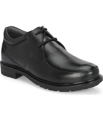 Leeport Black Men's Derby Formal Shoes