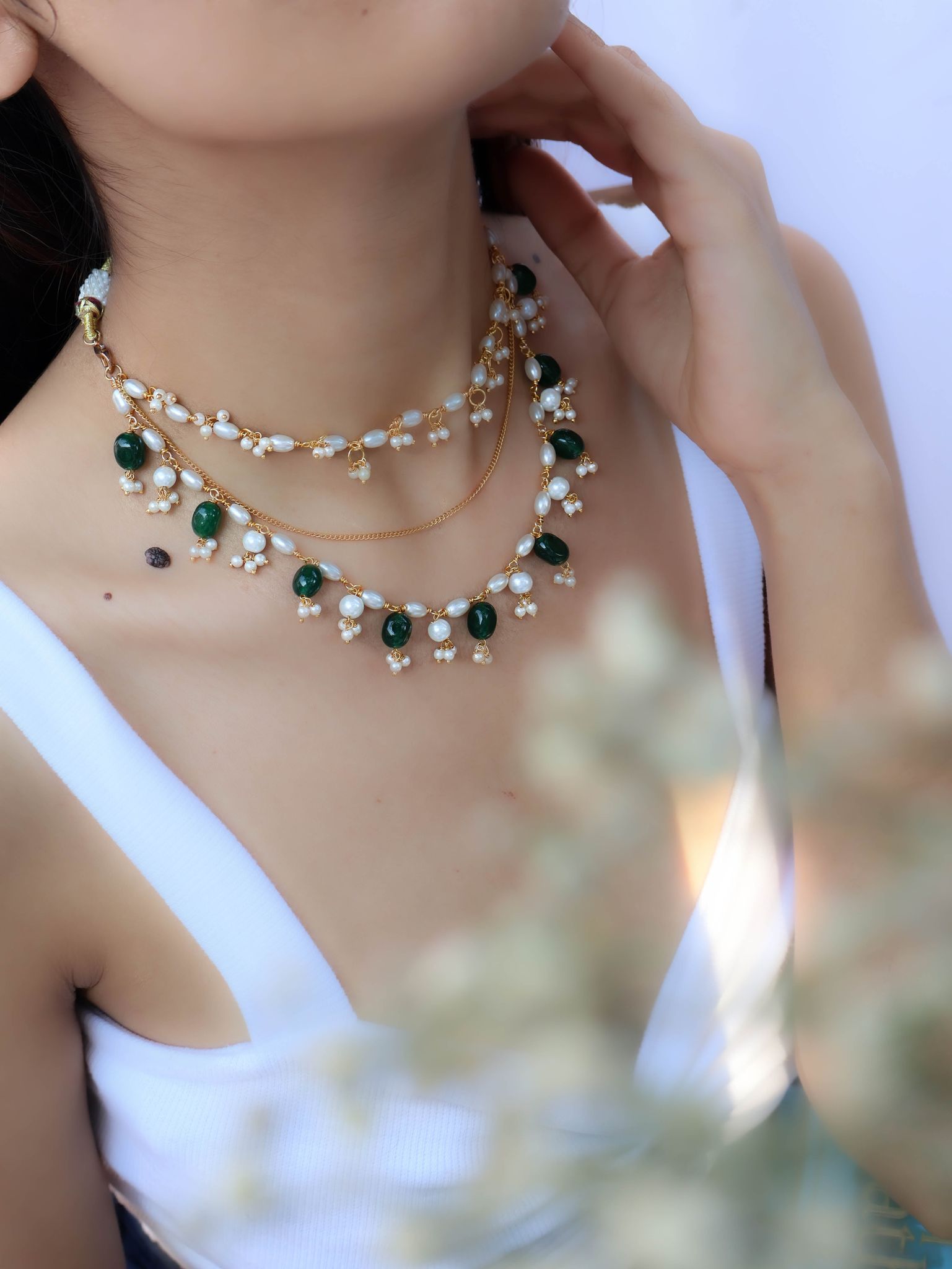 Zoe Green Necklace-Green