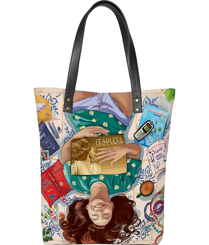 SAKWOODS Handheld Canvas Set of 1 ( Multicolor )