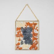 Wedding Invitation Pressed Flower Frame  Handmade Floral Keepsake Hanging Dcor