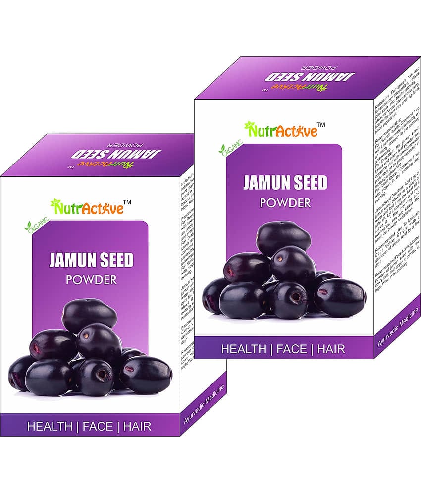 Nutractive Jambu Jamun Guthali/Indian Blackberry Powder 200 Gm Pack of 2