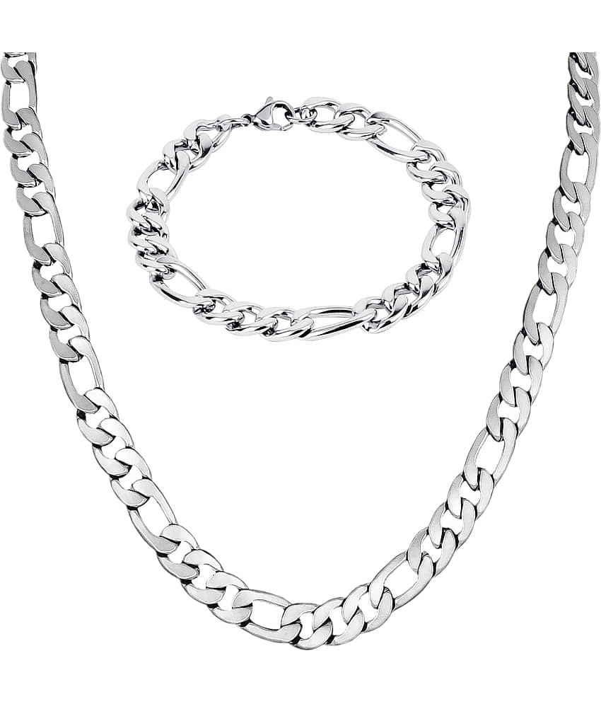 FASHION FRILL - Silver Plated Chain ( Pack of 2 )