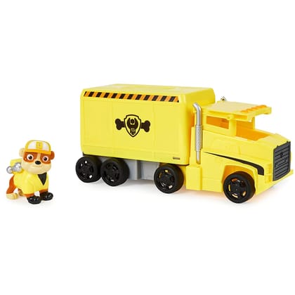 Paw Patrol Big Truck Pupâ's Rubble Transforming Toy Truck For Kids 3 Years and Above
