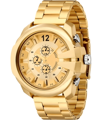Viser Gold Metal Analog Men's Watch