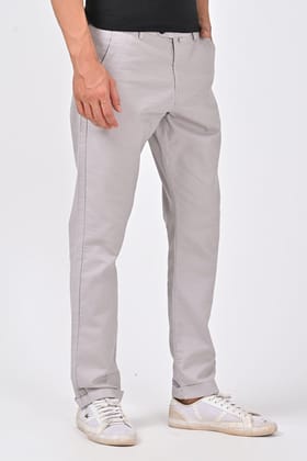 Alto - Cotton Smart Trouser - Lt Grey-M-32 / LT GREY