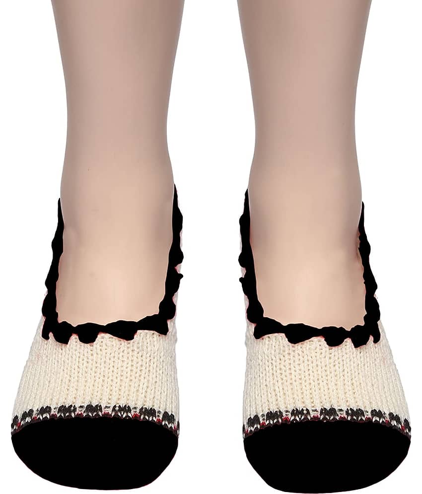 KC Store - Multicolor Woollen  Women's Ankle Length Socks ( Pack of 1 )