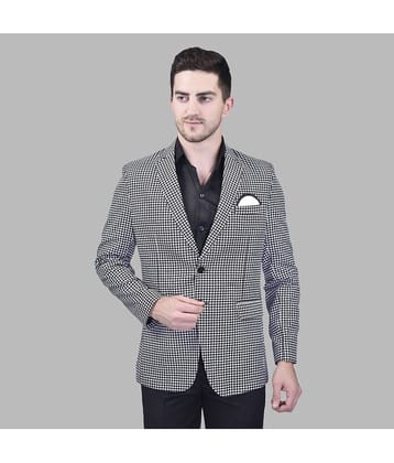 PRINTCULTR Cotton Blend Men's Blazer - Black ( Pack of 1 )