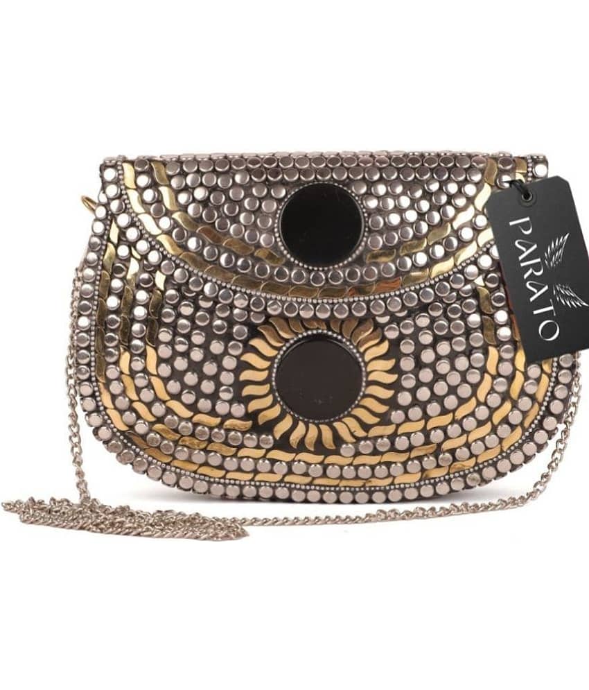 PARATO Sling Bag Suede Set of 1 ( Silver )