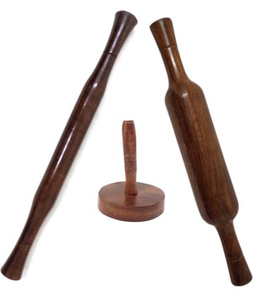 Buzykart Wooden Rolling Pin Combo 3 Pc