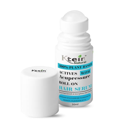 Ktein 100% Plant-Based Active Intensive Hair Treatment Serum with Acupressure Roll-On 30ml