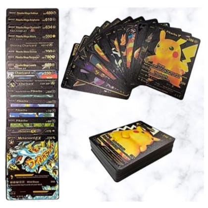 Banlieue Pook - Emon 55 Pcs Silver Foil Assorted Cards TCG Deck Box, Toy for Kids (Multicolor 06)