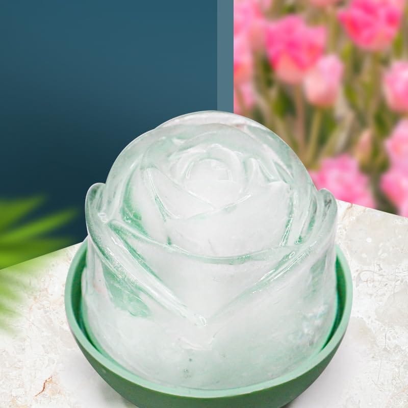 NATURALLY YOURS Silicone Single Rose ICE Ball Tray 62 X 62 X 72 MM