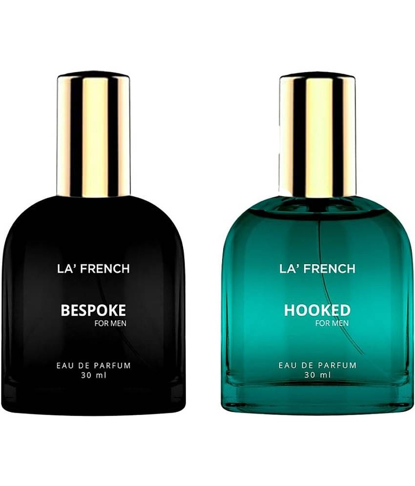 LA FRENCH -  Bespoke & Hooked Perfume Eau De Parfum (EDP) For Men  60ml  ( Pack of 2 )