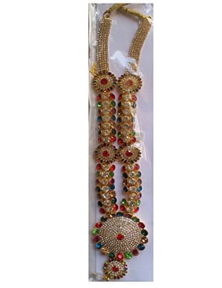 VARNI CREATION Ladoo Gopal Diamond Long Mala