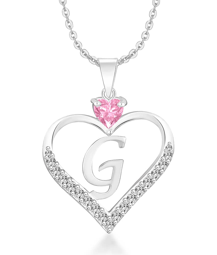 HEER COLLECTION - Pink Pendant ( Pack of 1 )