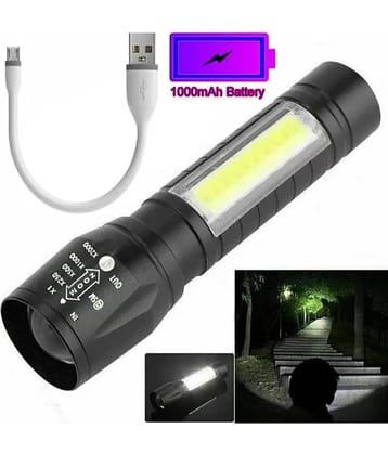 Stallion Trading - 15W Rechargeable Flashlight Torch (Pack of 1)