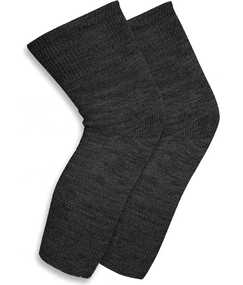 Penyan™ Knee Warmers, Woolen Knee Cap | Unisex | Elastic Support | Fully Stretchable (Grey) - 1 Pair