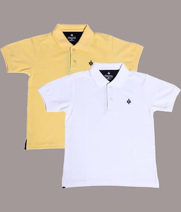 NEUVIN Pack of 2 Baby Boys Cotton Blend Polo T-Shirt ( Multi )