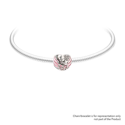 Guardian Angel | 925 Silver charms for Bracelets / Chain-Free / Silver / Modern