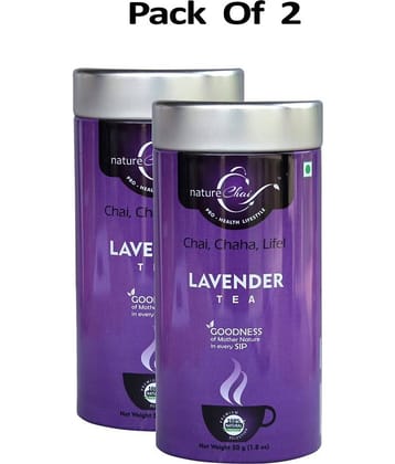 nature Chai Lavender Tea Loose Leaf 50 gm Pack of 2