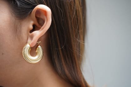 Retro Chunky Hoops-Gold