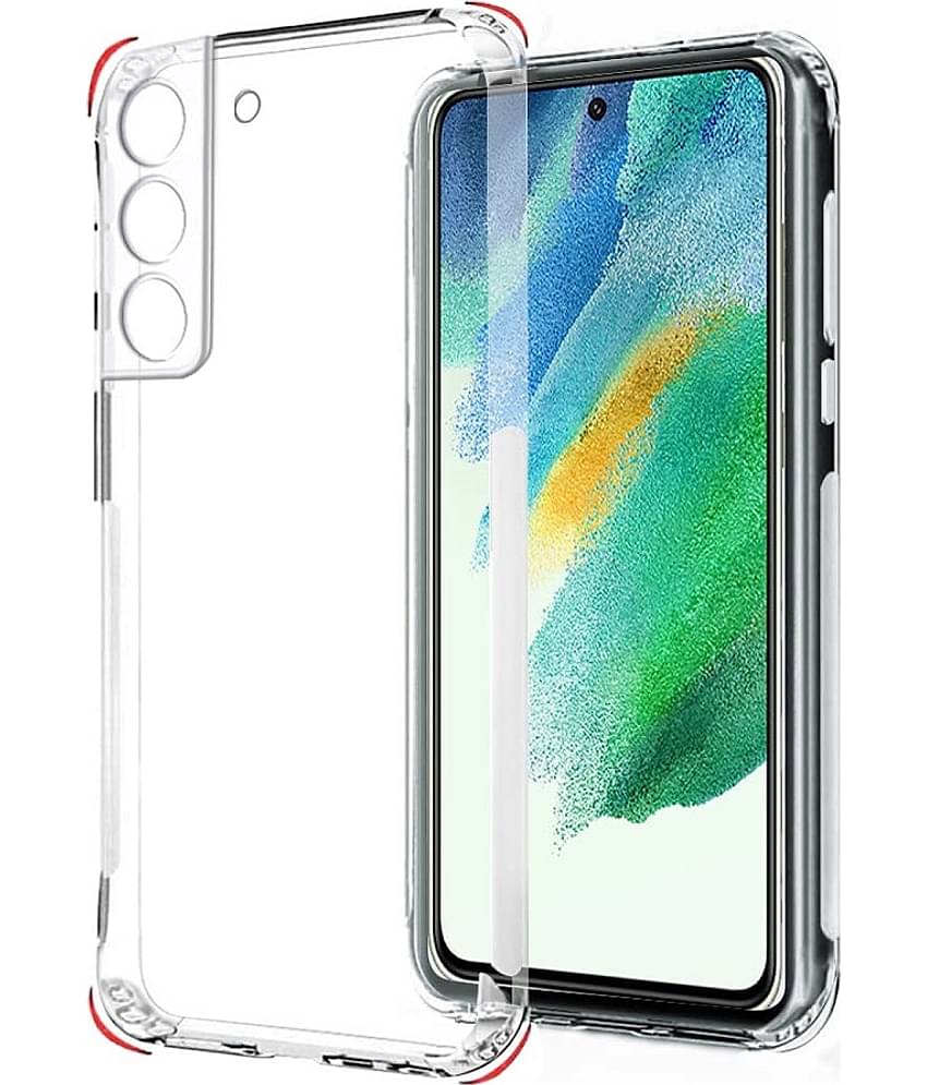 Case Vault Covers - Transparent Silicon Silicon Soft cases Compatible For Samsung Galaxy S21 FE ( Pack of 1 )