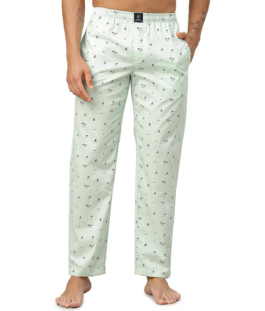 URBAN SCOTTISH Pack of 1 Pyjama For Men's ( Green )