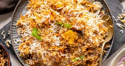 Paneer biryani