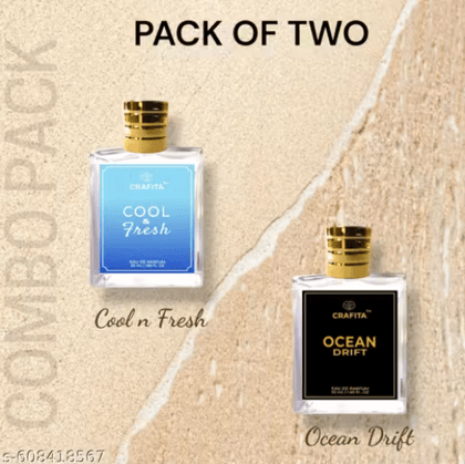 Combo of Cool & Fresh with Ocean Drift -Unisex Perfume | Unique Fresh & Aquatic Scent | Long-Lasting Premium -EDP -50ml
