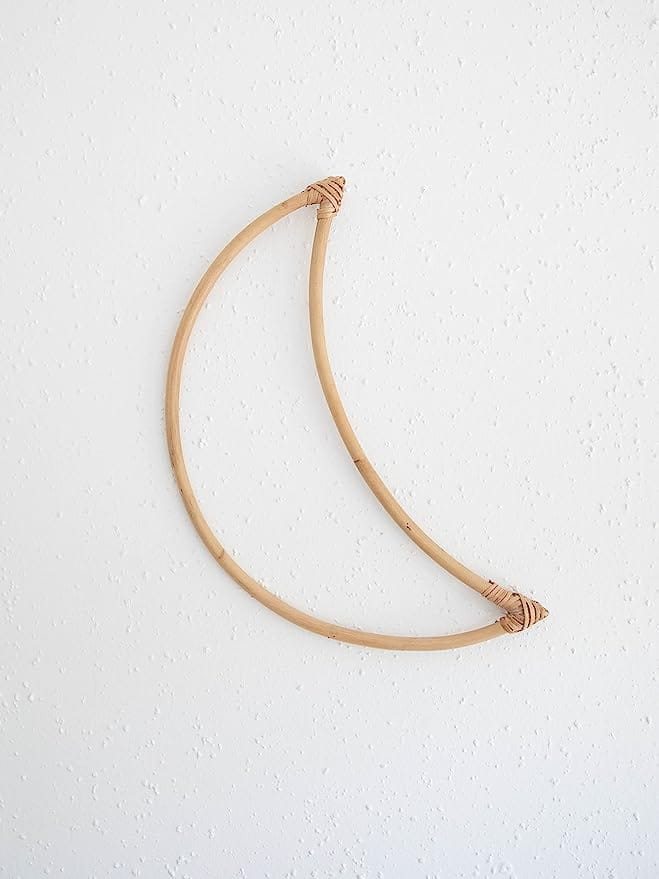 Bamboo Moon Boho Wall Hanging | 14.5 inch x 5inch