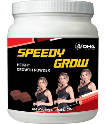 Dha Ayurveda Speedy Grow- Herbal Height Growth Choco Powder 100 Gm Pack of 1