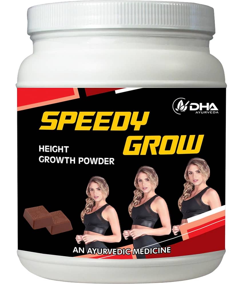 Dha Ayurveda Speedy Grow- Herbal Height Growth Choco Powder 100 Gm Pack of 1