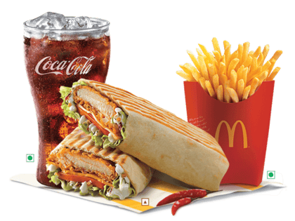 Large EVM Big Spicy Chicken Wrap