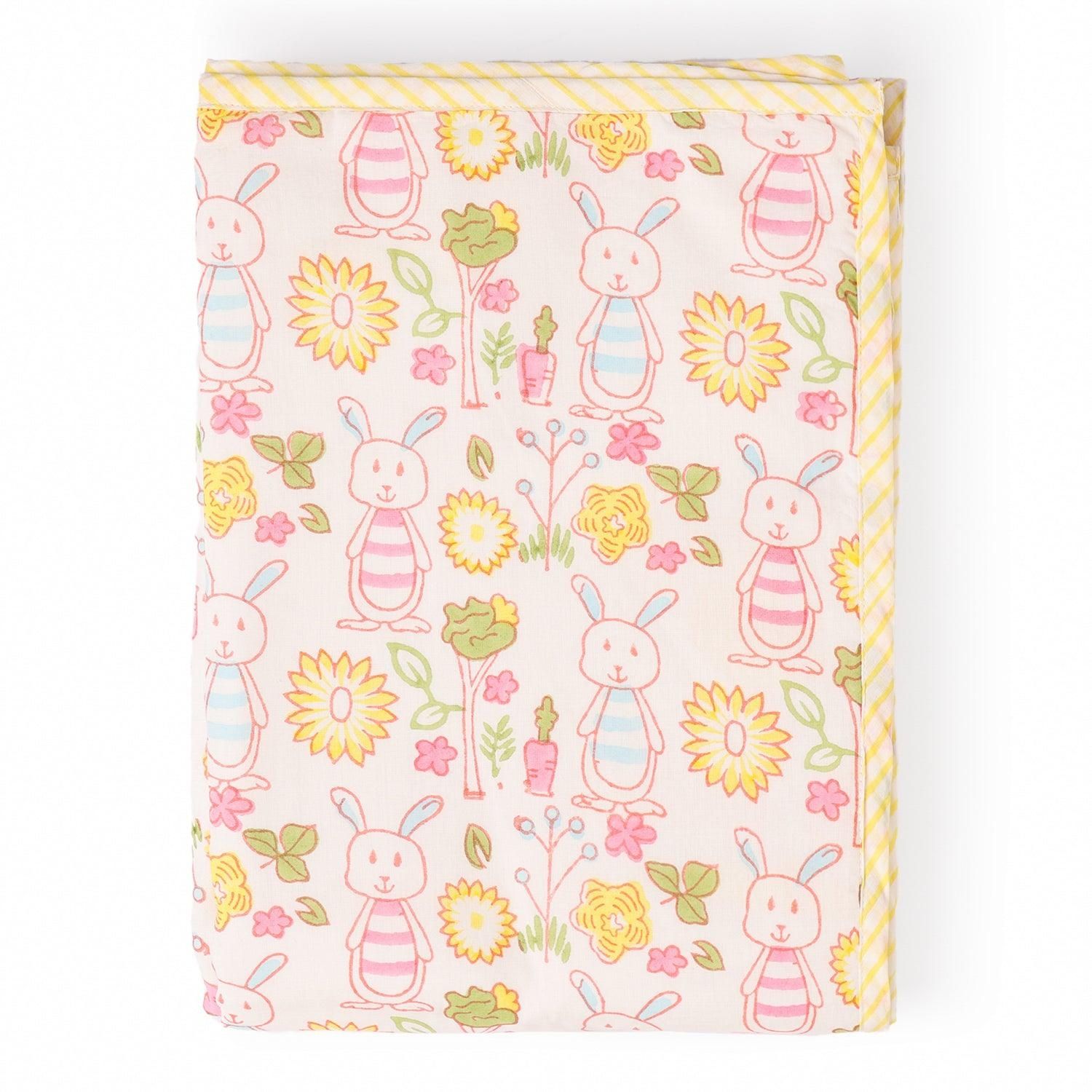 Block Printed Cotton AC Dohar 60x90 Inches by Eyaas Handcrafted Lightweight Blanket