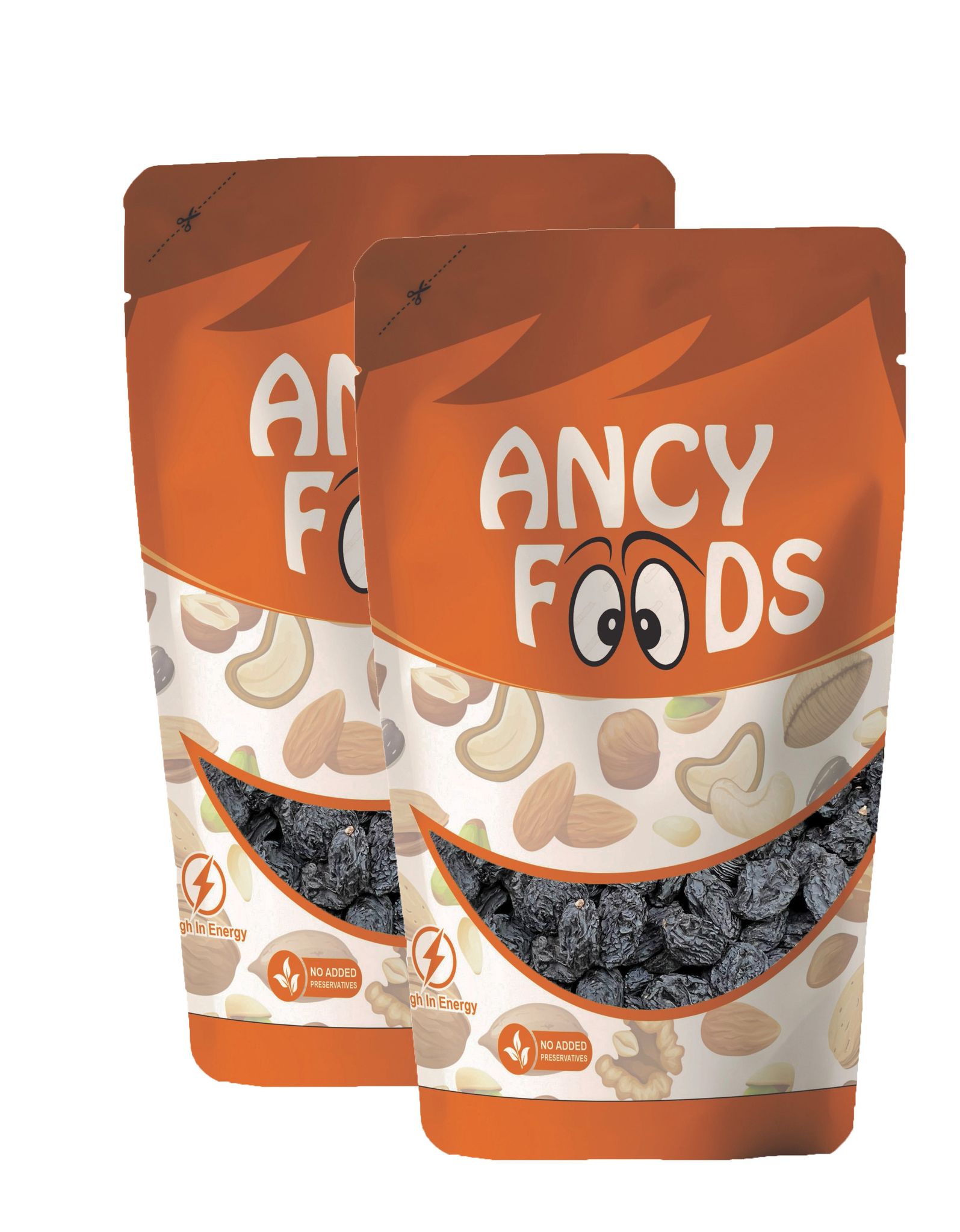 Ancy Kali Kishmish 500 Grams (250gm X 2) - Black Raisins | Kali Darakh / Drakash | Boost Immunity & Vitality | Black Kismish with Sweet Fruity Taste and Soft Chewy Texture | Rich in Potassium