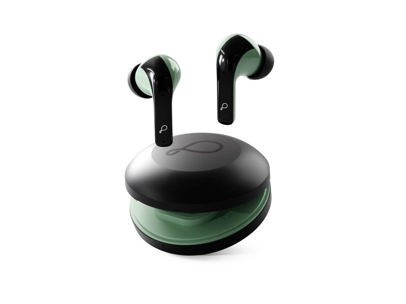 Pebble Cyclo Buds True Wireless Earbuds, Deep Bass, AI Environmental Noise Cancellation, 4 Mics, 10mm Drivers, Dual Pairing, Splash Proof - Black