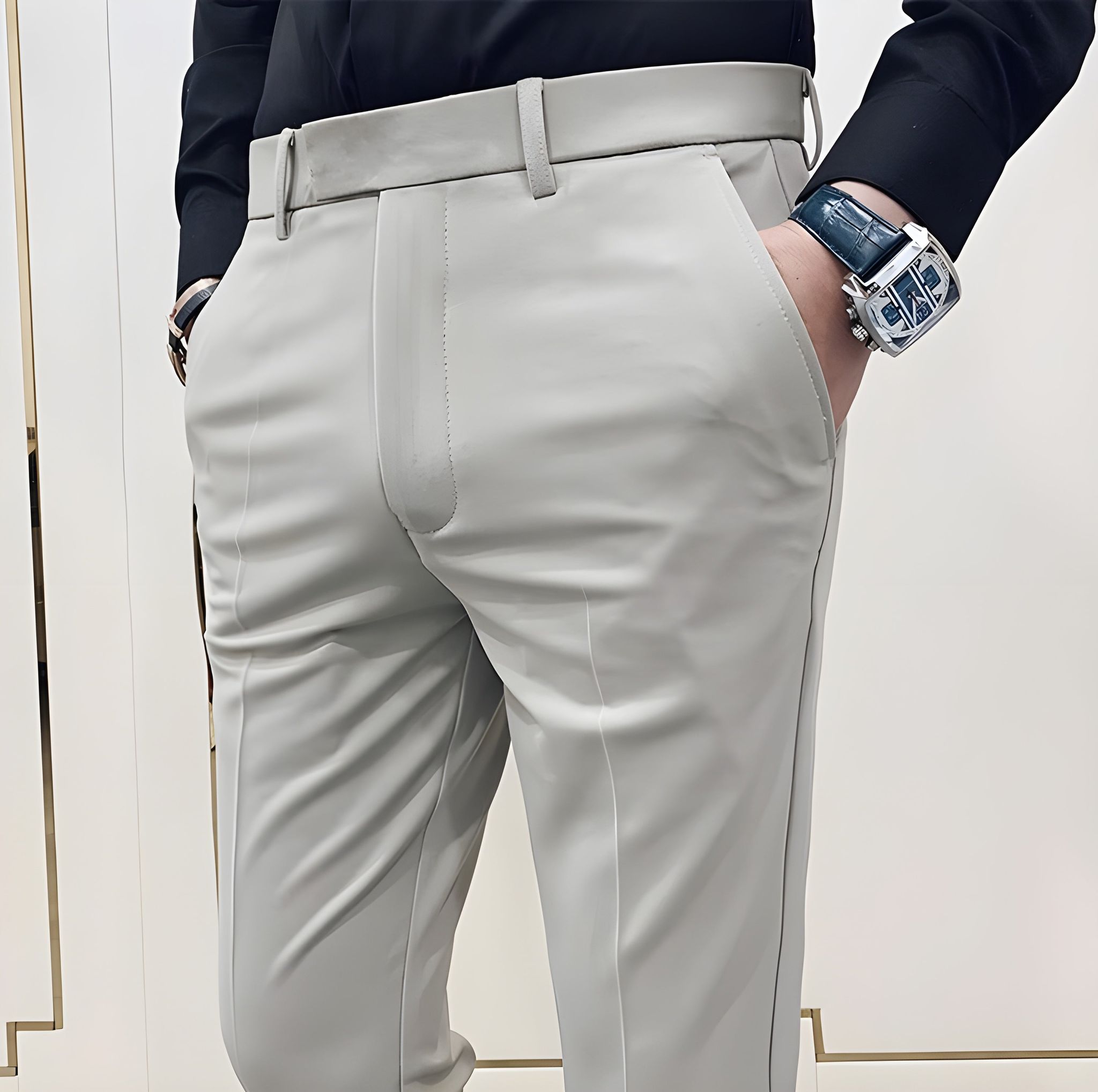Royal Biege Formal Trouser For Men by ITALIAN VEGA®-28