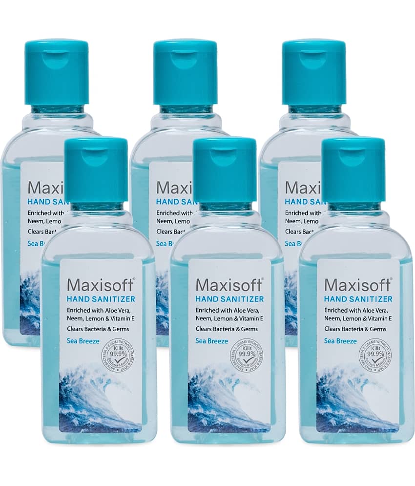MAXISOFT - Antibacterial Hand Sanitizer 100 mL ( Pack of 6 )
