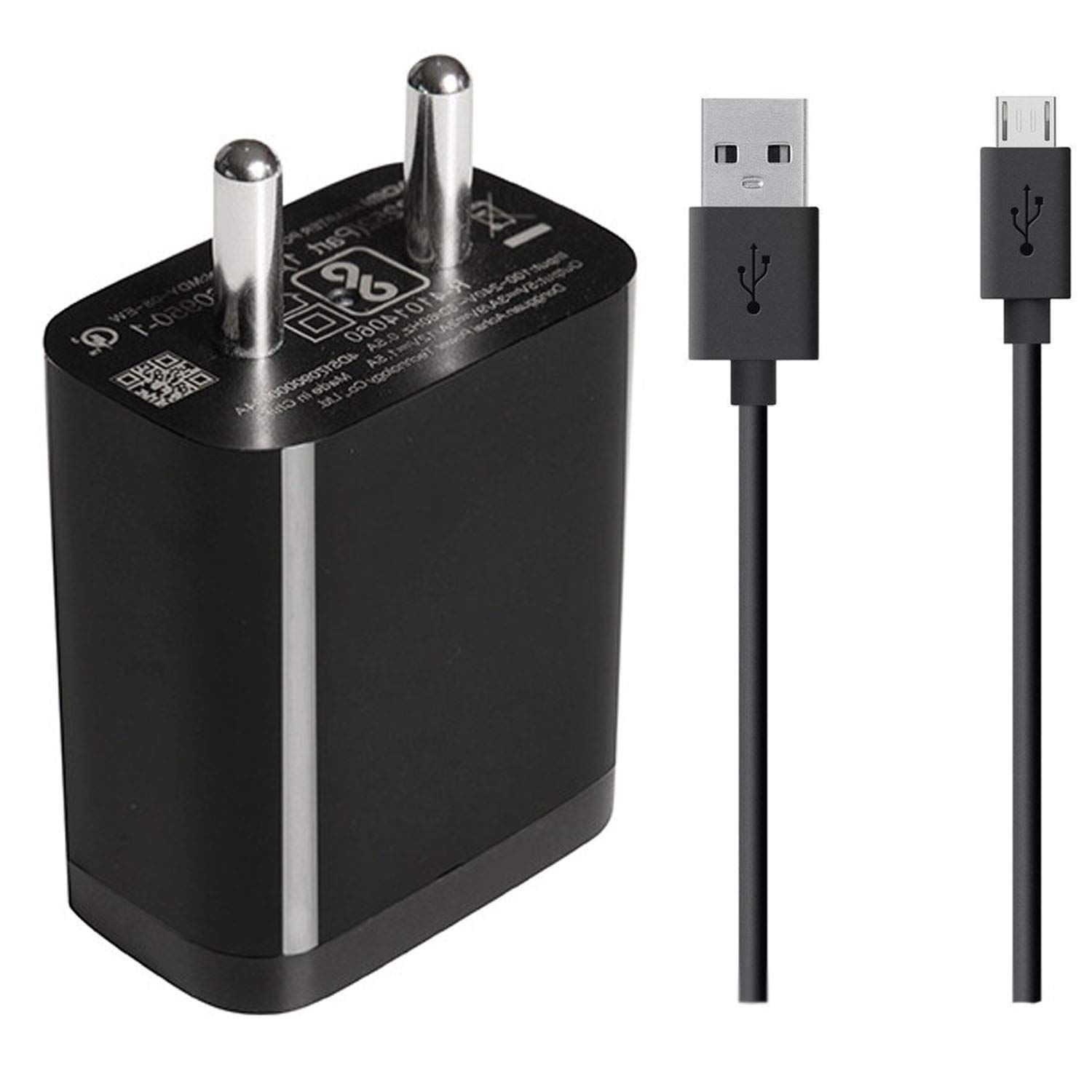 Fast Charger for Mi Xiaomi Redmi Mi 9/9A/9i/4/4A/5/5A/6A/6 Pro/7/7A/Y1/Y1 Lite/Y2/Y3/Xiaomi Mi Poco C3 | Wall | Travel | Adapter/Xiaomi Charger + Micro USB Fast Data Sync Charging Data Cable