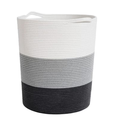 Generic Cotton Pack Of_1 12x14 Inch Laundry Storage Basket For Clothes (Multicolor)-PID66449 Generic Cotton Pack Of_1 12x14 Inch Laundry Storage Basket For Clothes (Multicolor)-PID66449