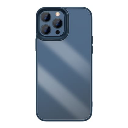 Baseus Crystal Phone Case Hard Case For iPhone 13 Pro With TPU Frame (iPhone 13 Pro Max 6.7 inch Blue) ARJT000803