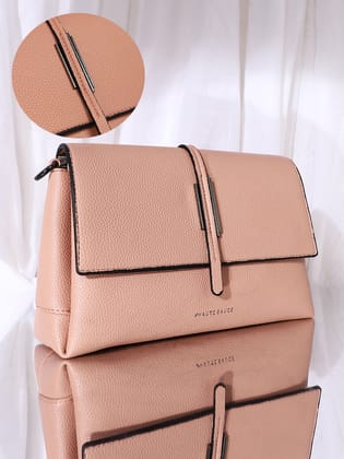 The Dash Shoulder Bag - Nude Pink-Sling Bag